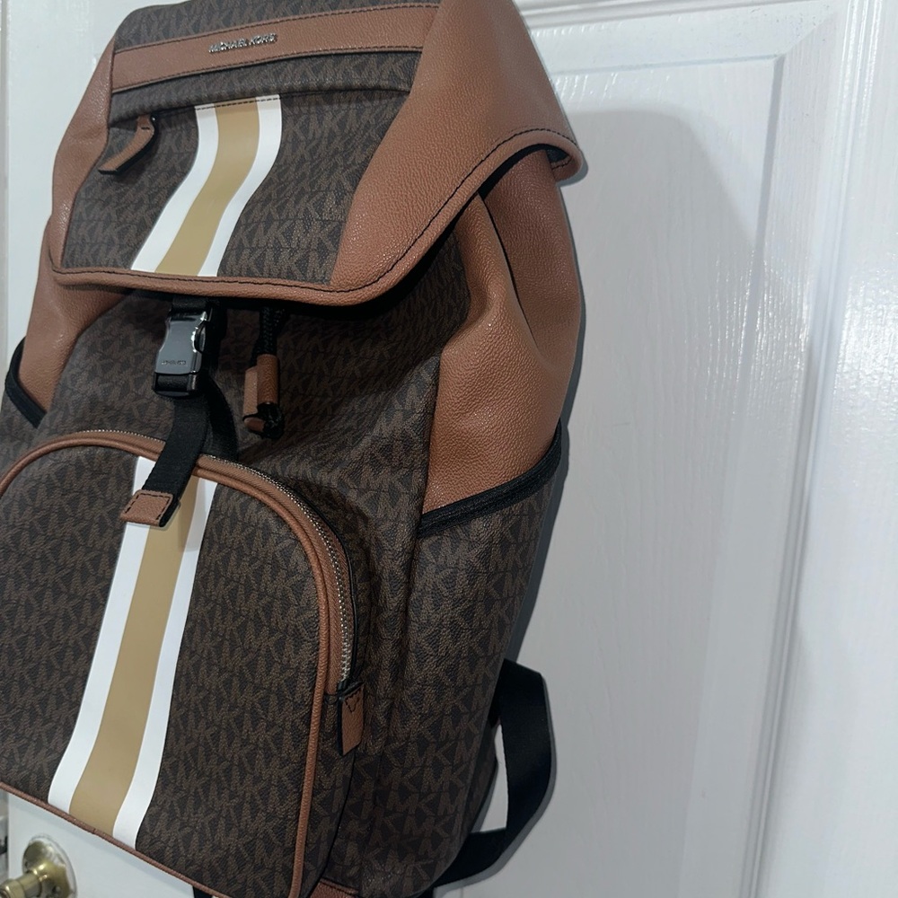 Michael Kors Brown and Gold Backpack - Picture 4 of 6